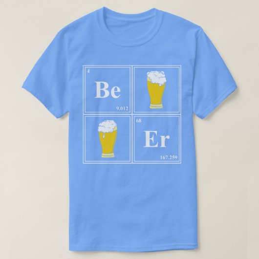 ビール2 Tシャツ (デザイン正面)