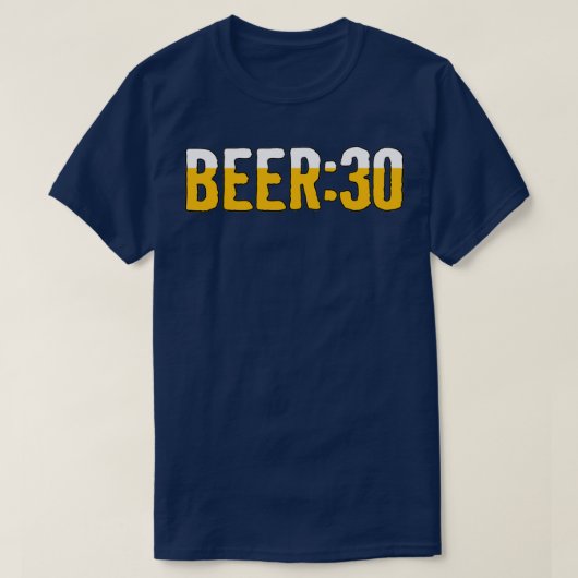 ビール30ビール30分休憩T Tシャツ (デザイン正面)