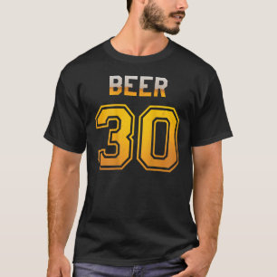 ビール30野球スタイルジャージーユニフォーム Tシャツ