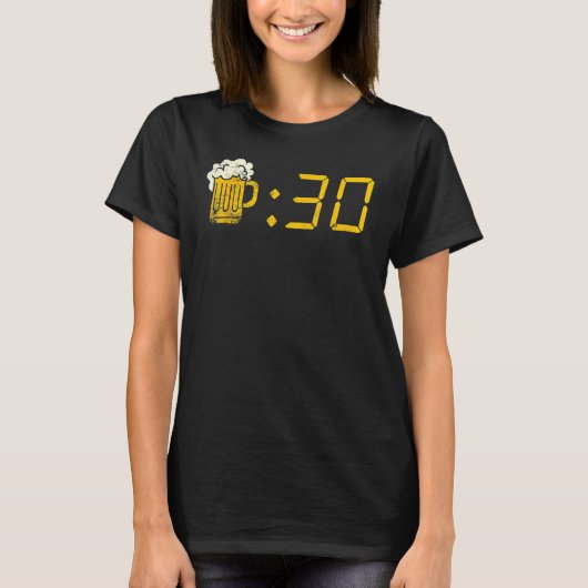 ビール30飲む、または取得飲する Tシャツ (正面)