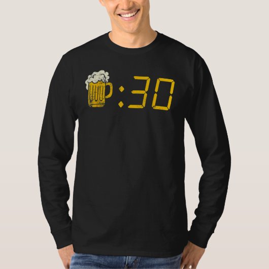 ビール30飲む、または取得飲する Tシャツ (正面)