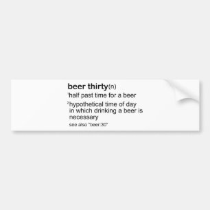 ビール30 バンパーステッカー