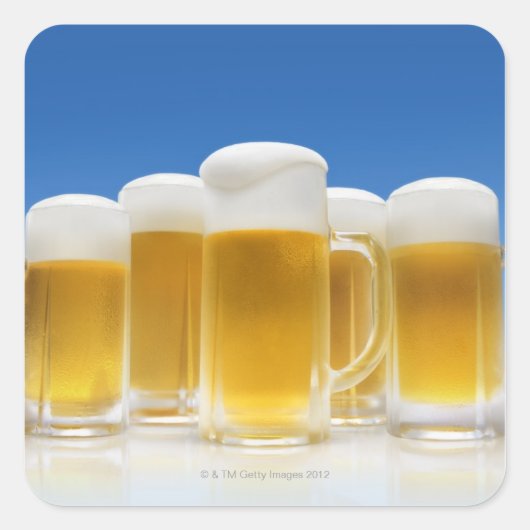 ビール6 スクエアシール (正面)