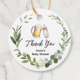 ビール&おむつサンキューメッセージカード フェイバータグ