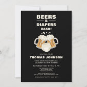 ビール&おむつバッシュパーティー 招待状 (正面)