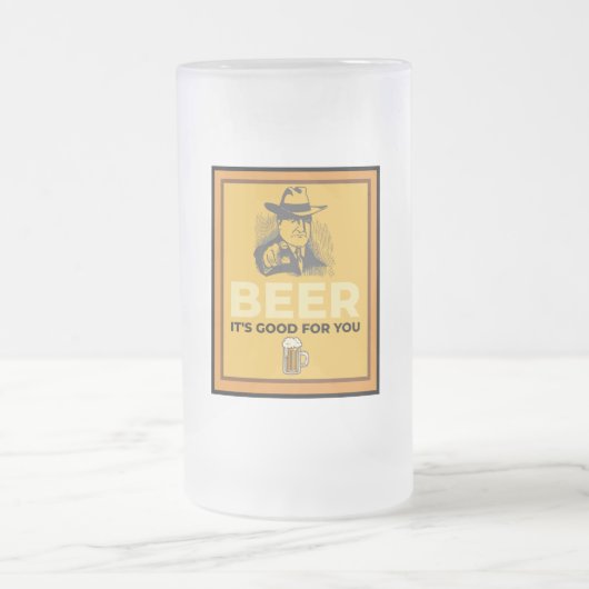 ビール。お前のためだ。 フロストグラスビールジョッキ (中央)