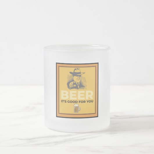 ビール。お前のためだ。 フロストグラスマグカップ (中央)