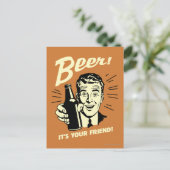 ビール：お友達よ ポストカード (スタンド正面)