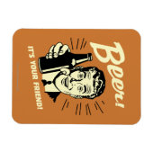 ビール：お友達よ マグネット (横)