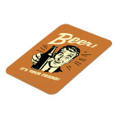 ビール：お友達よ マグネット (左側)