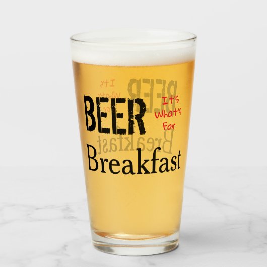 ビール、それが朝食の何 タンブラーグラス (ドリンク裏面)