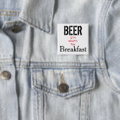 ビール、それが朝食の何 缶バッジ (インサイチュ)