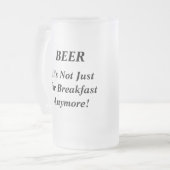 ビール、それは朝食のためちょうどもうではないです! フロストグラスビールジョッキ (正面左)