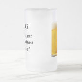 ビール、それは朝食のためちょうどもうではないです! フロストグラスビールジョッキ (中央)