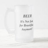 ビール、それは朝食のためちょうどもうではないです! フロストグラスビールジョッキ (左)