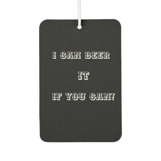 ビール・イット カーエアーフレッシュナー (正面)