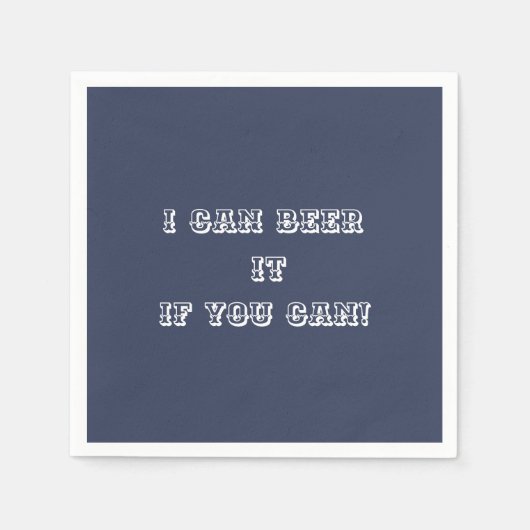 ビール・イット スタンダードカクテルナプキン (正面)