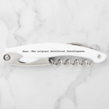 ビール。オリジナル人工知能。オープナー