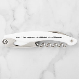 ビール。オリジナル人工知能。オープナー ソムリエナイフ