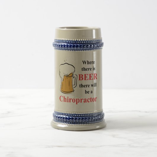 ビール-カイロプラクター--があるところ ビールジョッキ (中央)