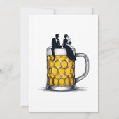 ビール カップル リハーサル ディナー 招待状 (裏面)