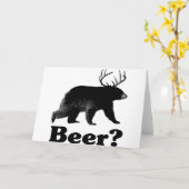 ビール？ カード (黄色い花)