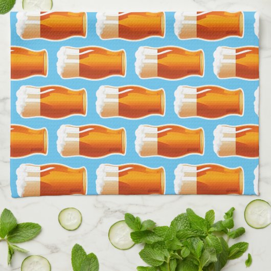 ビール キッチンタオル (折り畳み)