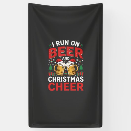 ビール クリスマス 乾杯 ホリデー 飲酒 横断幕 (縦)