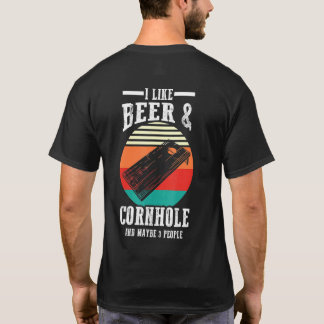 ビール コーンホール コーンホールが好き Tシャツ