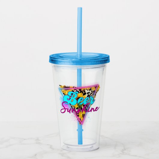 ビール&サンシャイン アクリルタンブラー (正面)