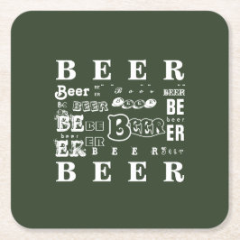 ビール スクエアペーパーコースター