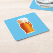 ビール スクエアペーパーコースター (アングル)