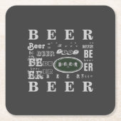 ビール スクエアペーパーコースター (正面)