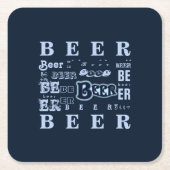 ビール スクエアペーパーコースター (正面)