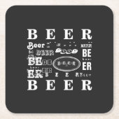 ビール スクエアペーパーコースター (正面)