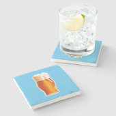 ビール ストーンコースター (横)