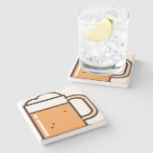 ビール ストーンコースター (横)