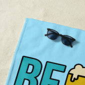 ビール – スリープ – ビーチカスタム文字ビーチタオル ビーチタオル (インサイチュ)