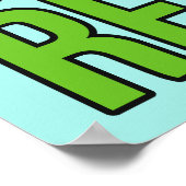 ビール – スリープ – ビーチ名前をカスタムする&カラーポスター ポスター (角)