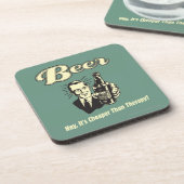 ビール：セラピーより安い コースター (左側)