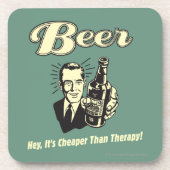 ビール：セラピーより安い コースター (正面)