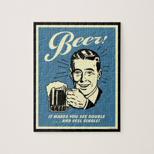 ビール：ダブルが見える ジグソーパズル (縦)