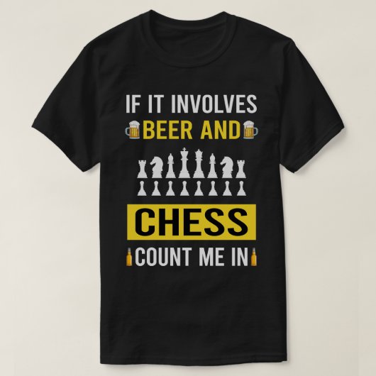 ビール・チェス Tシャツ (デザイン正面)