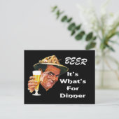 ビール – ディナーの何だ！ ポストカード (スタンド正面)