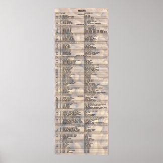 ビール・バイ・ザ・ナンバーズ – Malts ポスター