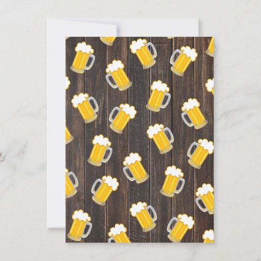 ビール&バーベキューリタイアメントパーティの招待状 招待状 (裏面)