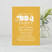 ビール&バーベキュー50thバースデーパーティー 招待状 (スタンド正面)