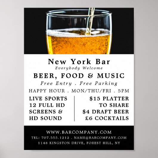 ビール、パブ/ブルワリー広告ズのポイント ポスター (正面)