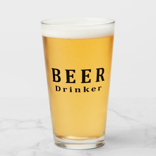 ビール、ビールを飲む人 タンブラーグラス (ドリンク正面)