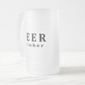 ビール、ビールを飲む人 フロストグラスビールジョッキ (正面左)